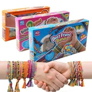 Friendship DIY Bracelet Kit for Kids Ages 5-12 - Colorful Craft Beads \u0026 Threads Set with Weaving Boards - Creative Arts \u0026 Crafts Gift for Girls Boys - Birthday Party School Activity Supplies